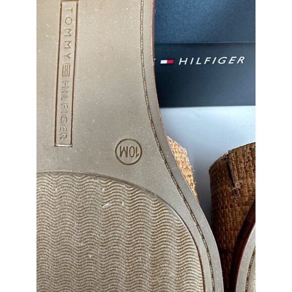 Tommy Hilfiger Women's Tanyha Sandal 10 Tan Brown Slide Shoe Neutral Travel - Picture 5 of 8